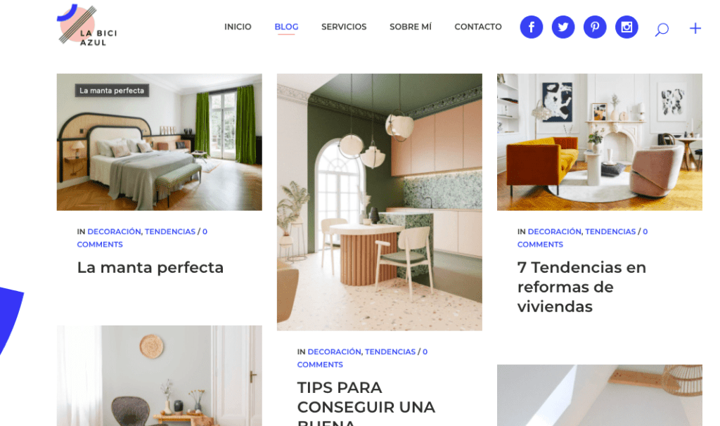 Blogs de decoración: La bici azul
